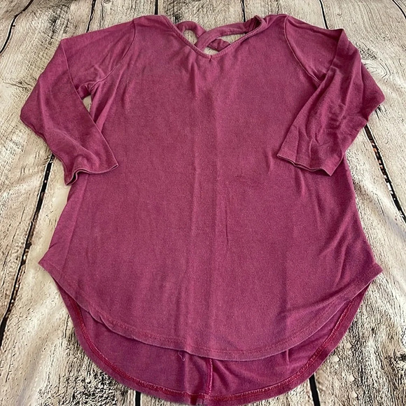 Women’s Pomelo 3/4 sleeve length fitted pink top Medium - Picture 1 of 4